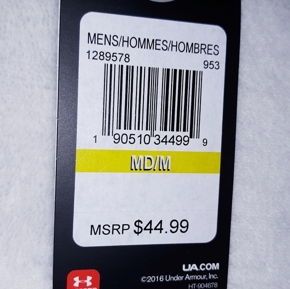 UA Heat Gear Bayou Blue Printed Training Tight - Picture 7 of 8